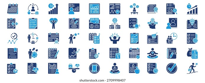 personal dashboard icon sheet glyph blue