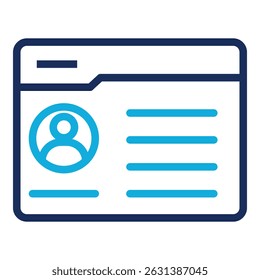 Personal Data Icon Element For Design