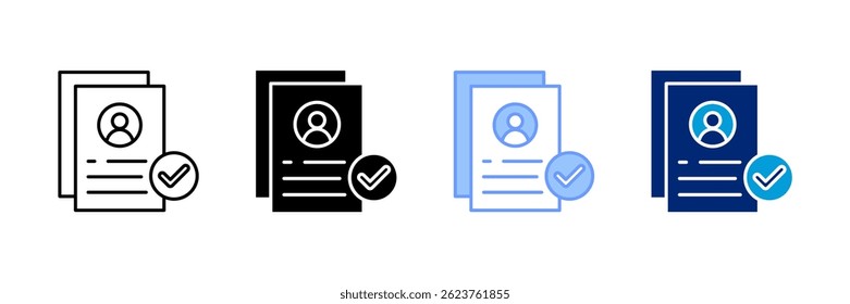 Personal Data Icon Set Multiple Style Collection