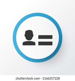 Personal data icon symbol. Premium quality isolated status element in trendy style.