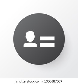 Personal data icon symbol. Premium quality isolated status element in trendy style.