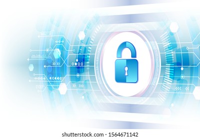 Personal data protection concept. Internet security online system.  Isometric vector illustration.