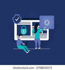 Protección de datos personales con huella digital Sistema de bloqueo inteligente y verificación biométrica de identificación personal