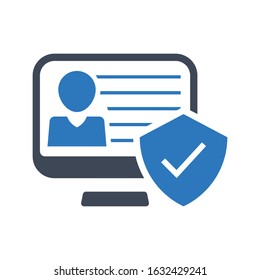 Personal data protection icon .vector designs