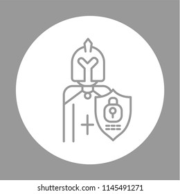 Personal Data Protection Modern Simple UI Vector Icon
