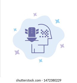 Personal Data Protection, Personal, Protection, Security Blue Icon on Abstract Cloud Background