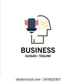 Personal Data Protection, Personal, Protection, Security Business Logo Template. Flat Color. Vector Icon Template background