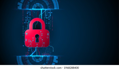 Die Sicherheit personenbezogener Daten veranschaulicht Cyberdaten oder die Idee des Datenschutzes. Farbabstrakte Internettechnologie.