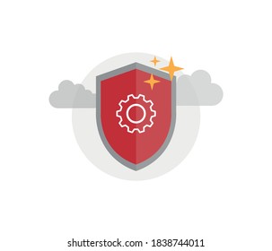 Personal data security. Modern vector illustration.
