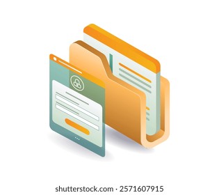 Personal data security password concept illustration
