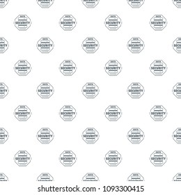 Personal data security pattern vector seamless repeat for any web design
