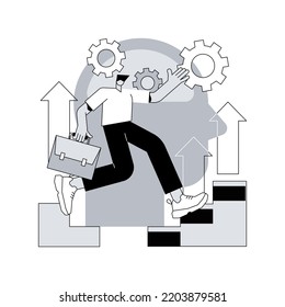 Personal Development Abstract Concept Vector Illustration. Develop Talents Potential, Personal Career Growth, Human Capital, Can Do It, Social Abilities, Self Improvement, Coach Abstract Metaphor.