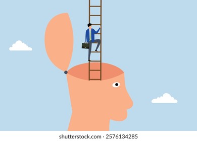 Personal development, confidence entrepreneur ascends the success ladder with