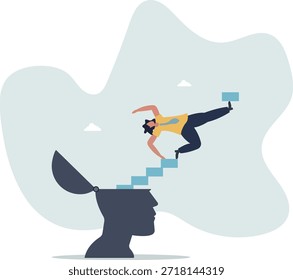 Desarrollo personal o crecimiento personal, superación personal para desarrollar la mentalidad, la vida y el empleo de las personas.