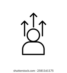 Personal development icon Art design illustration