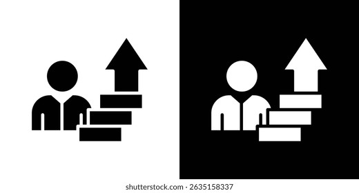 Personal development icon concept, vector illustration
