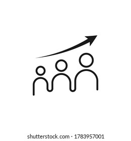 Personal development icon design isolated on white background. Vector illustration
