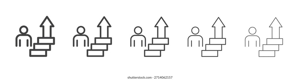 Diseño de iconos de desarrollo personal, logotipo, App, interfaz de usuario. Ilustración vectorial, EPS