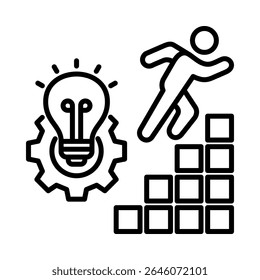 Personal Development Icon Element for Design