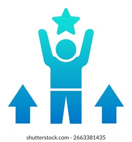 Elemento De Ícone De Desenvolvimento Pessoal Para Design E Vetor