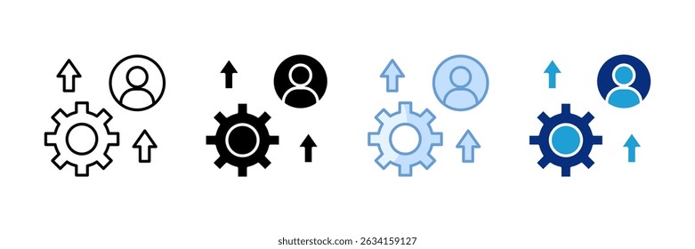 Personal Development Icon Set Multiple Style Collection