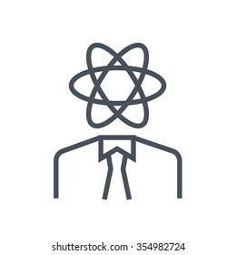 Personal development icon suitable for info graphics, websites and print media. Colorful vector, flat icon, clip art.
