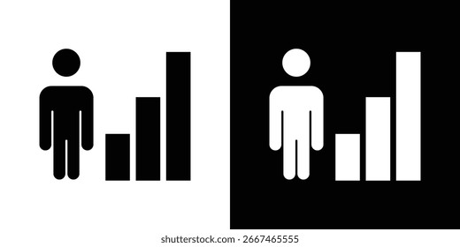 Personal development icon symbol collection. Flat vector stock illustration.