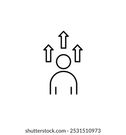 Personal Development icon. vector illustration. line style. EPS 10