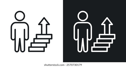 Personal development icons set vectors on white background.