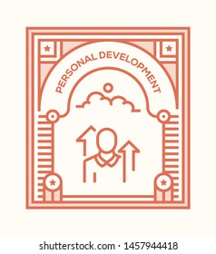 PERSONAL DEVELOPMENT AND ILLUSTRATION ICON CONCEPT