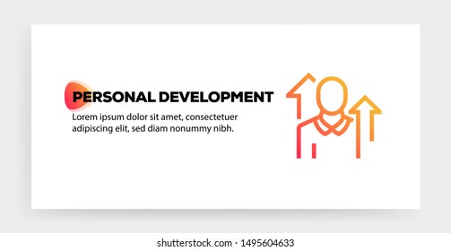 PERSONAL DEVELOPMENT AND ILLUSTRATION ICON CONCEPT