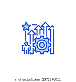 Personal Development line icon. Universal creative premium symbol. Vector sign icon logo template. Vector illustration