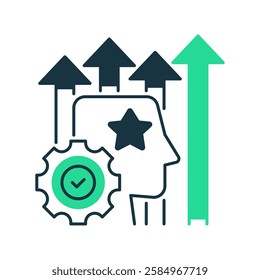 Personal Development line icon. Universal creative premium symbol. Vector sign icon logo template. Vector illustration