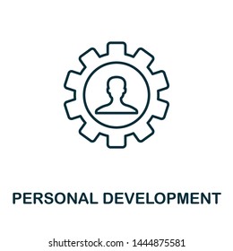 Personal Development outline icon. Thin line concept element from business management icons collection. Creative Personal Development icon for mobile apps and web usage.