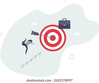 Plan de desarrollo personal para el éxito de la carrera, desarrollar habilidades especializadas o competencia para motivar y lograr el concepto de objetivo de negocio, la vida del personaje.