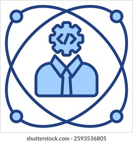 Personal Development Simple Icon Vector Illustration Concept