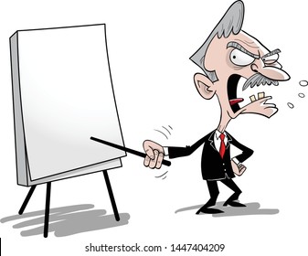 Personal development speaker holding a presentation