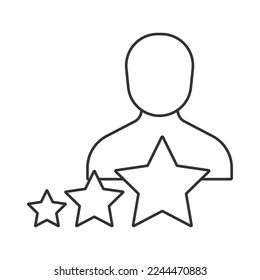 Personal development  vector icon. Line sign for mobile concept and web design. Symbol, logo illustration. Vector graphics