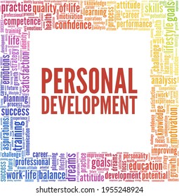 Personal Development Vector Illustration Word Cloud Stock Vector ...