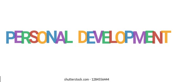 personal-development-word-concept-colorful-personal-stock-vector