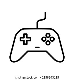 icono de vector de dispositivo personal. icono de vector de línea de símbolo joystick. Ilustración de vector de esquema editable