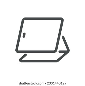 Personal devices related icon outline and linear vector.