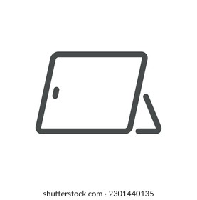Personal devices related icon outline and linear vector.