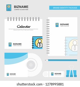 Personal diary Logo, Calendar Template, CD Cover, Diary and USB Brand Stationary Package Design Vector Template