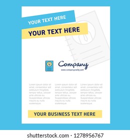 Personal diary Title Page Design for Company profile ,annual report, presentations, leaflet, Brochure Vector Background