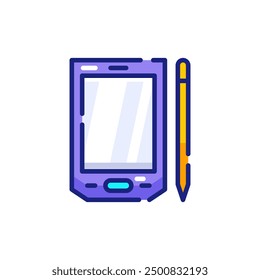 Personal Digital Assistant Y2K Vector Icon Illustration