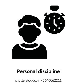 Personal discipline Vector Icon which can easily modify or edit
