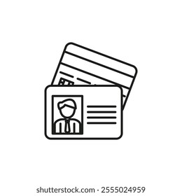 Personal documents icon Symbol mark in Outline style