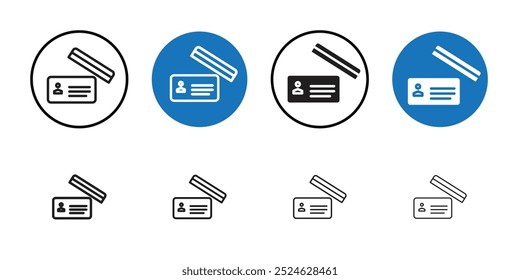 Personal documents icon Thin line art collection