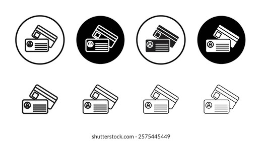 Personal documents icon Thin line art collection